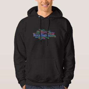 Den musikaliska theatren är (den unisex-) mörka sweatshirt