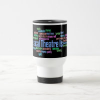 Den musikaliska theatren är travel mug