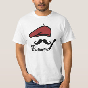 Den Mustartist skjortan - välj stil Tee