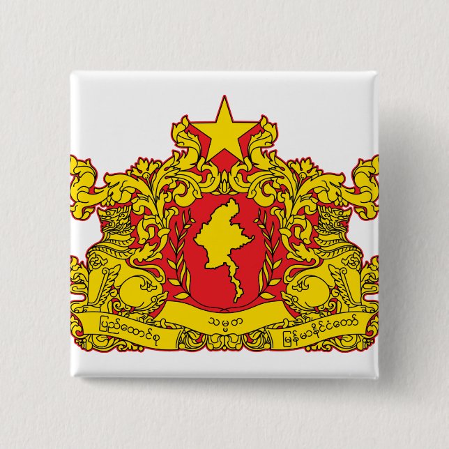Den Myanmar vapenskölden specificerar Knapp (Framsida)