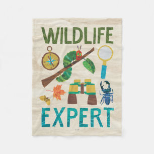 Den mycket Hungriga Caterpelaren Wildlife Expert Fleecefilt