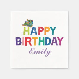 Den mycket Hungriga fjärilsmuseldagen i vattenpela Pappersservett