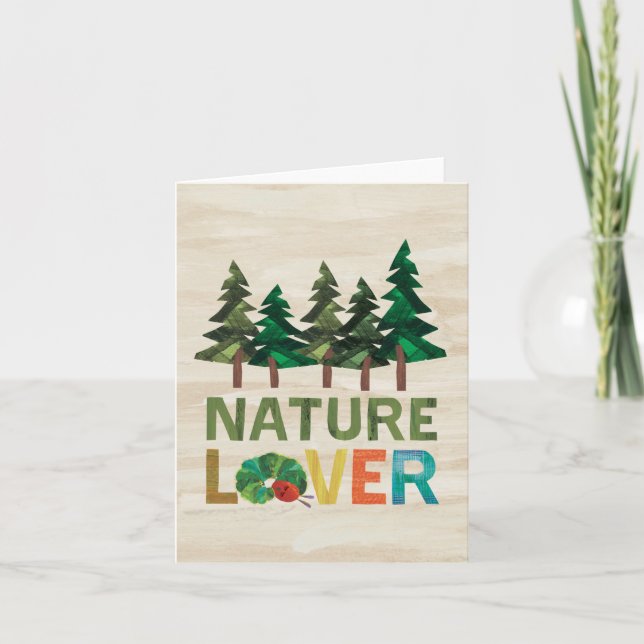 Den Mycket Hungriga Larven Naturälskare Kort (Framsida)