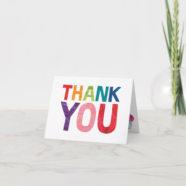 Den mycket hungriga larven | Tack Kort (Framsida)