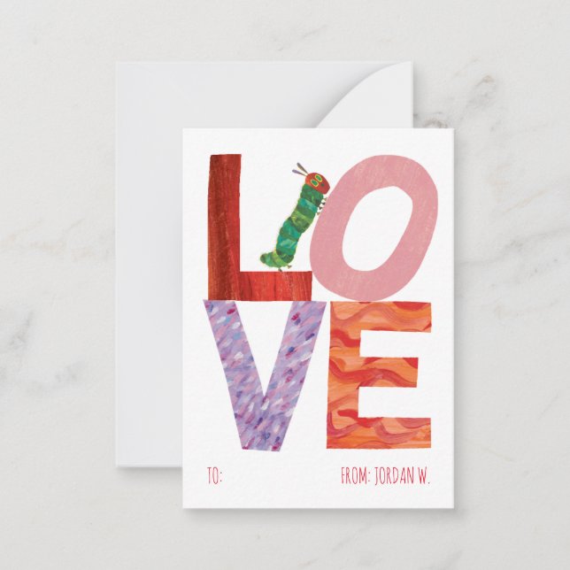 Den mycket Hungriga vattenpelaren | KÄRLEK Anteckningskort (Framsida)