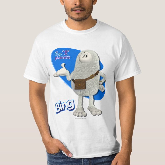 Den mycket små planetbingen - gilla det? t-shirt (Framsida)