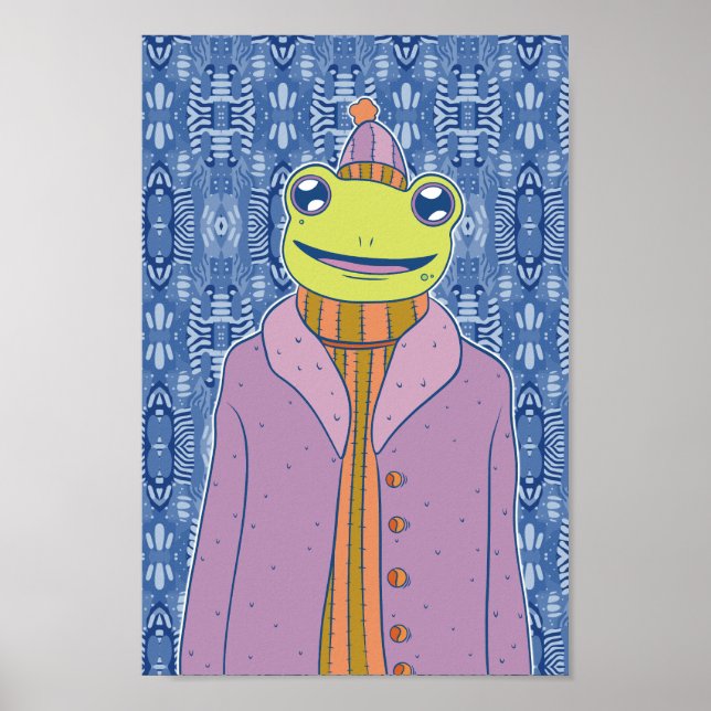 Den mysiga grodan poster (Framsidan)