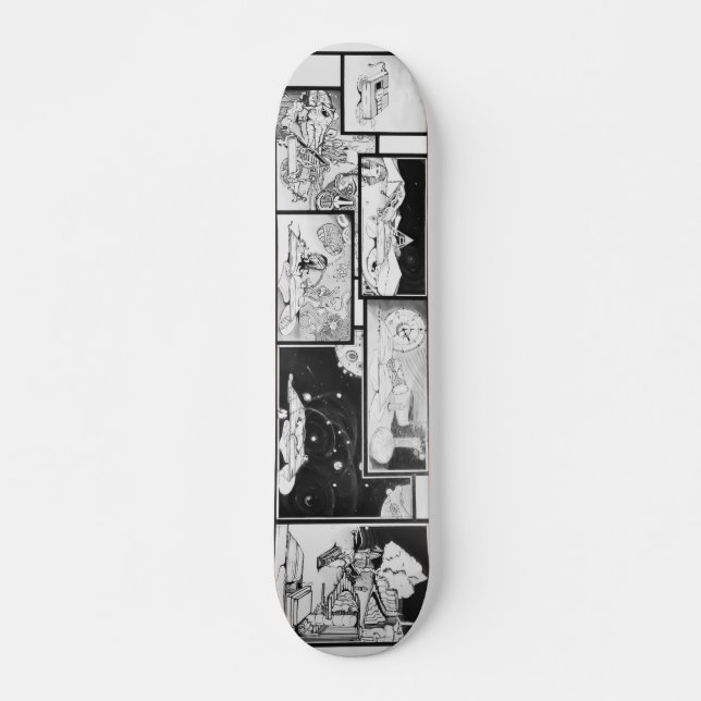 Den mysteriska mini skateboard bräda 18,5 cm (Framsida)