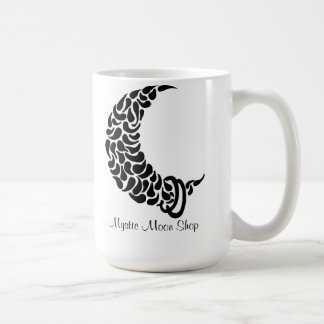 Den Mystic månen shoppar logotypkoppen Kaffemugg
