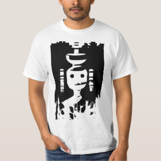 Den mystiska figur i svart och vitt (AI Art) T Shirt