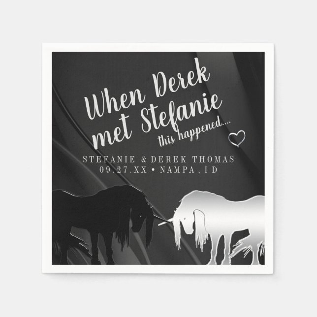 Den mystiska föreningen Bröllop (när Make träffade Pappersservett (Framsidan)