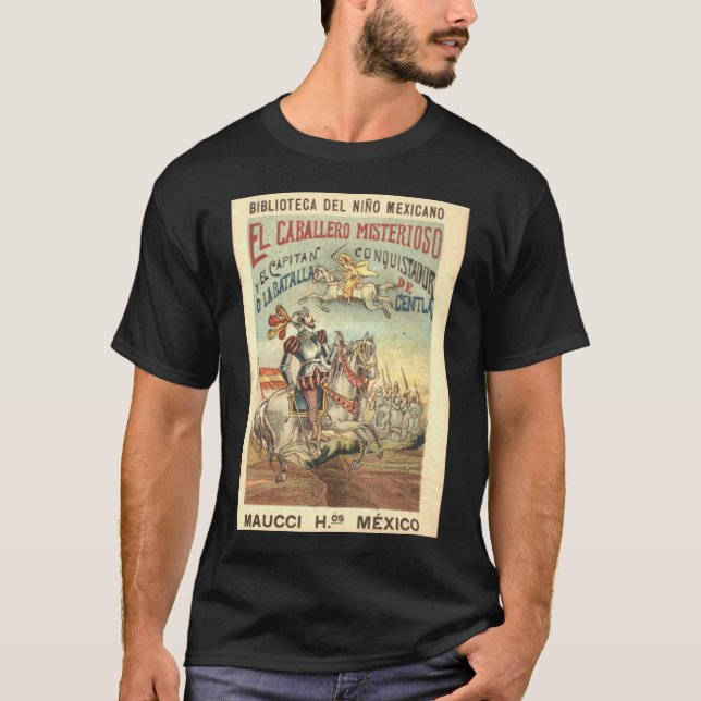 Den mystiska gentlemannen och Conquistadorlocket T-shirt (Framsida)