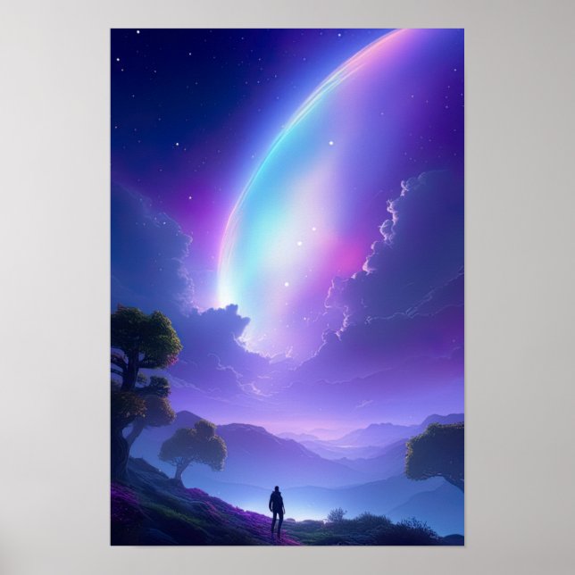 Den mystiska Måne och Lone Tracker Poster (Framsidan)