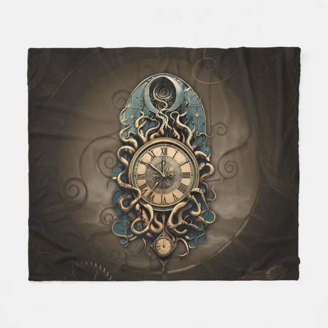 Den mystiska steampunkrörelsen. fleecefilt (Framsidan (Horisontell))