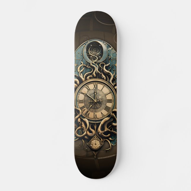 Den mystiska steampunkrörelsen. mini skateboard bräda 18,5 cm (Framsida)