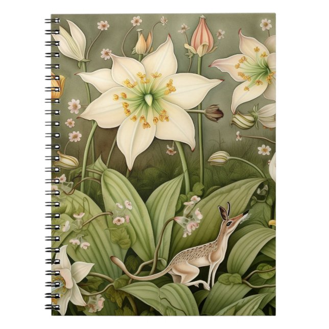 Den mytiska världen för den piskade Hjorten Anteckningsbok (Framsidan)