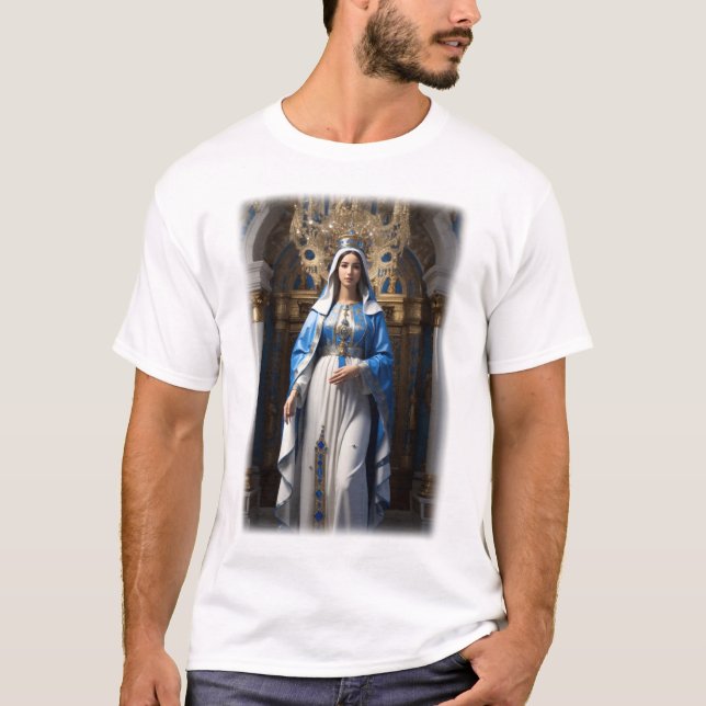 Den nådefulla Jungfru Maria i HD T Shirt (Framsida)