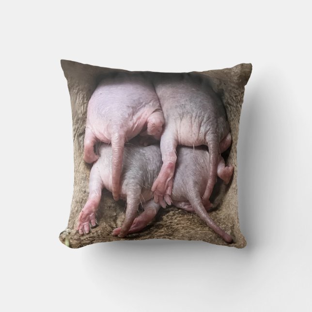 Den nakna Moleråttan kudder Kudde (Framsida)