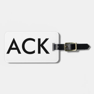 Den Nantucket flygplatsen kodifierar bagagemärkren Bagagebricka