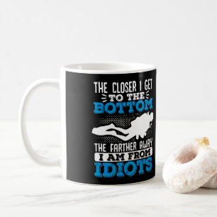 Den närmare jag kommer till Grund Dyka Diver Kaffemugg