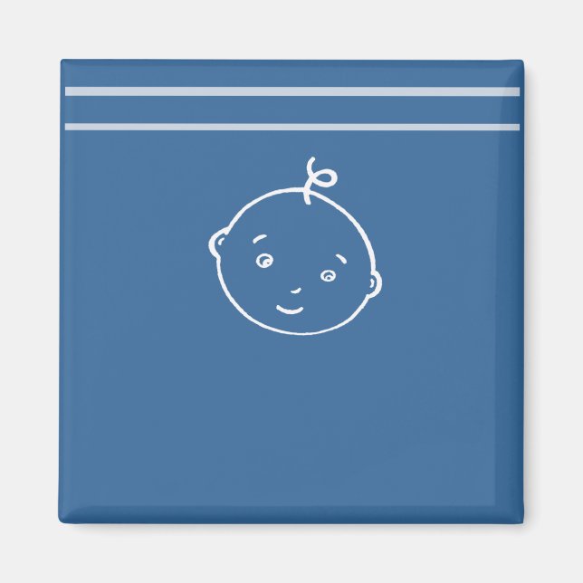 den närmaste lilla baby ansikte magnet (Framsidan)