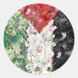 Den närmaste tidens Palestina fastnar i Blommigten Runt Klistermärke