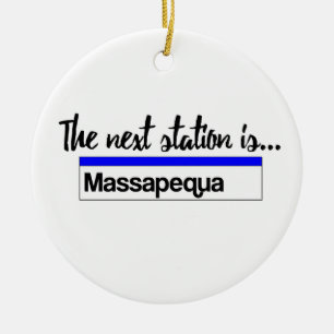 Den nästa stationen är… Massapequa Julgransprydnad Keramik