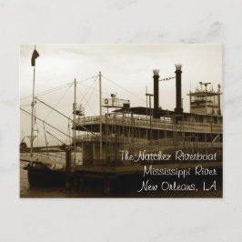 Den Natchez steamboaten, New Orleans, Louisiana Vykort