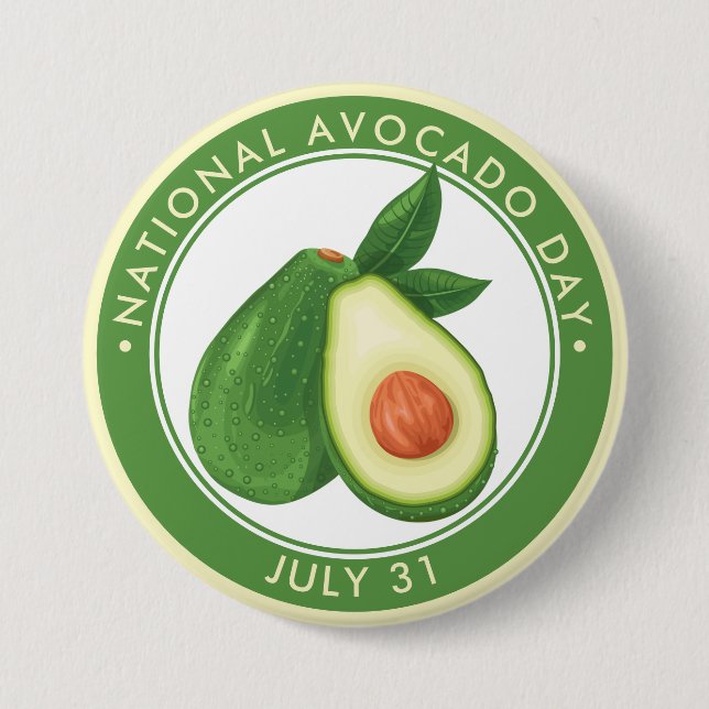 Den nationella avocado-dagen knapp (Framsida)
