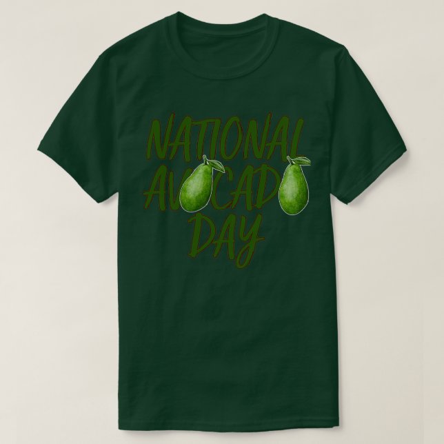 Den nationella avocado-dagen t shirt (Design framsida)