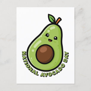 Den nationella avocado-dagen vykort