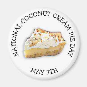 Den nationella Cream-Paj-dagen maj 7:e Helgdag Mag Magnet
