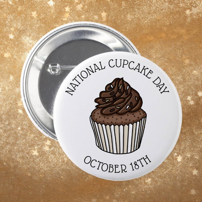 Den nationella dagen för chokladkakor | 18 oktober knapp (Skapare uppladdad)