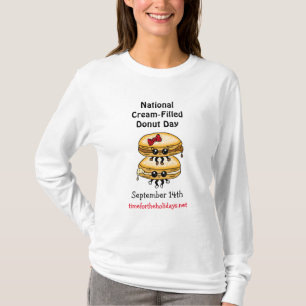 Den nationella dagen för Cream-Filled Donut - 14 s T Shirt