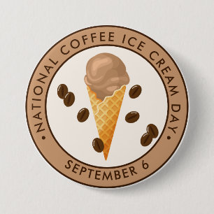Den nationella dagen för kaffekräda knapp