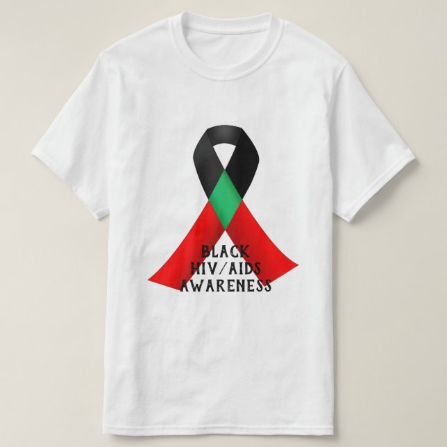 Den nationella dagen för medvetenhet om hiv/AIDS T Shirt (Design framsida)