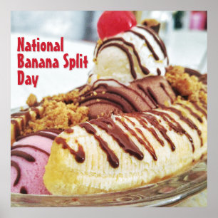 Den nationella dagen för uppdelning av Banana Poster