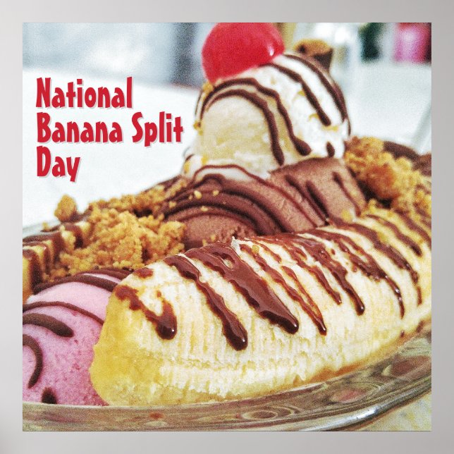 Den nationella dagen för uppdelning av Banana Poster (Framsidan)