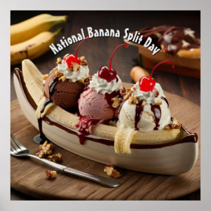 Den nationella dagen för uppdelning av Banana Poster