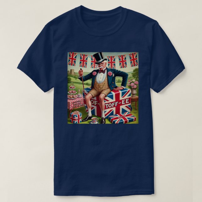 Den nationella engelska "Toff-ee Day" T Shirt (Design framsida)