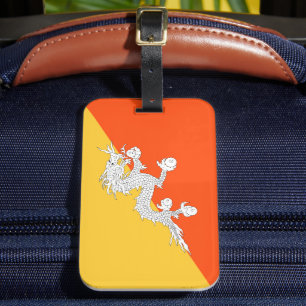 Den nationella Flagga Bhutan OtterBox Bagagebricka