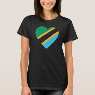 Den nationella Flagga för för manar kvinnor i Tanz T Shirt