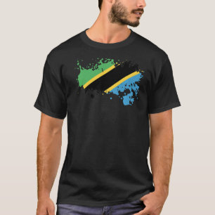 Den nationella Flagga för för manar kvinnor i Tanz T Shirt