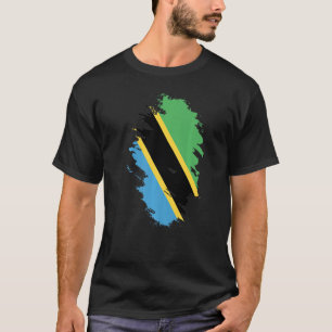 Den nationella Flagga för för manar kvinnor i Tanz T Shirt