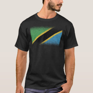 Den nationella Flagga för för manar kvinnor i Tanz T Shirt