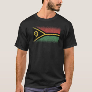 Den nationella Flagga för för manar kvinnor i Vanu T Shirt