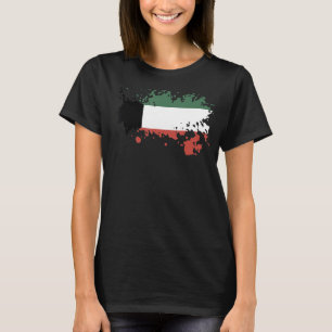 Den nationella Flagga för Kuwait souvenir för mana T Shirt