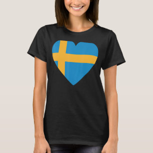 Den nationella Flagga för Sverige för manar kvinno T Shirt