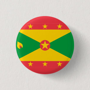 Den nationella flagga Grenada Knapp