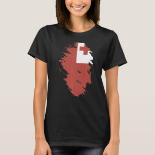 Den nationella Flagga Tonga souvenir-gåva för mana T Shirt